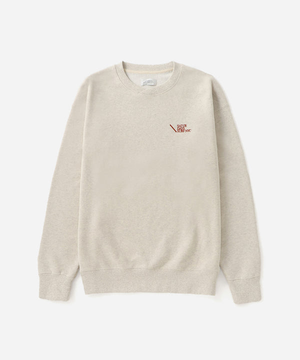 saturdays new york city Bowery Loofah Collar Sweatshirt Oatmeal