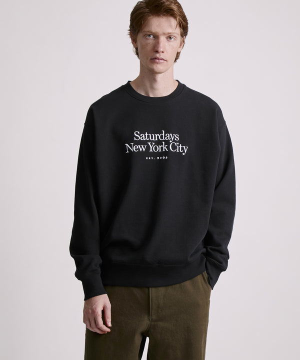 Saturdays New York City Bowery Miller Standard Sweatshirt Black
