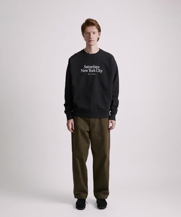 Saturdays New York City Bowery Miller Standard Sweatshirt Black
