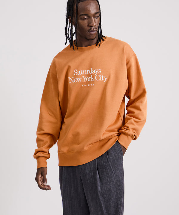 Saturdays New York City Bowery Miller Standard Sweatshirt Orange
