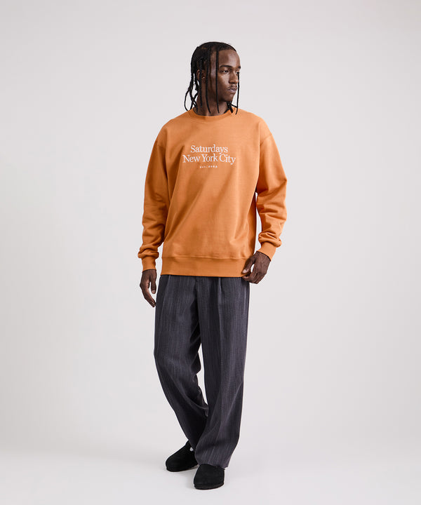 Saturdays New York City Bowery Miller Standard Sweatshirt Orange