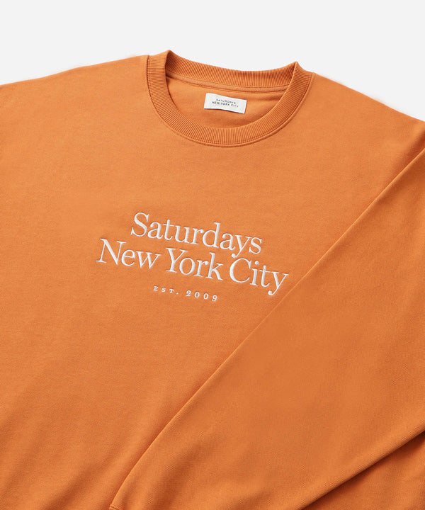 Saturdays New York City Bowery Miller Standard Sweatshirt Orange