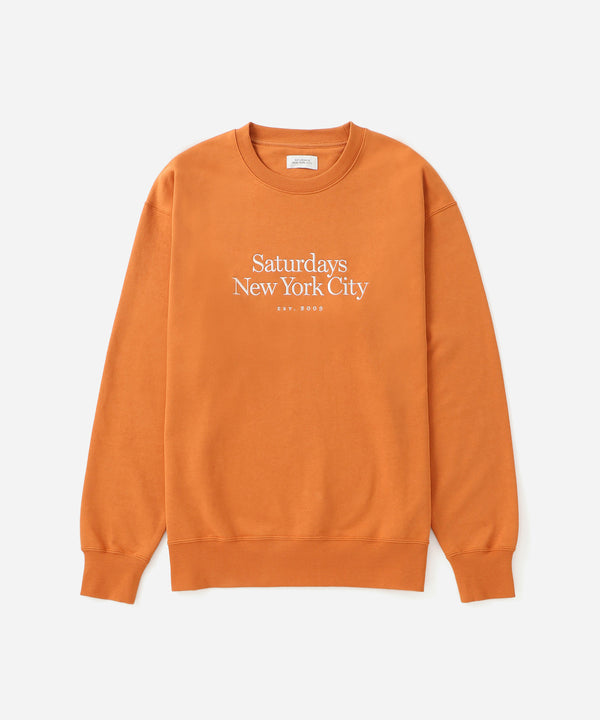 saturdays new york city Bowery Miller Standard Sweatshirt Orange