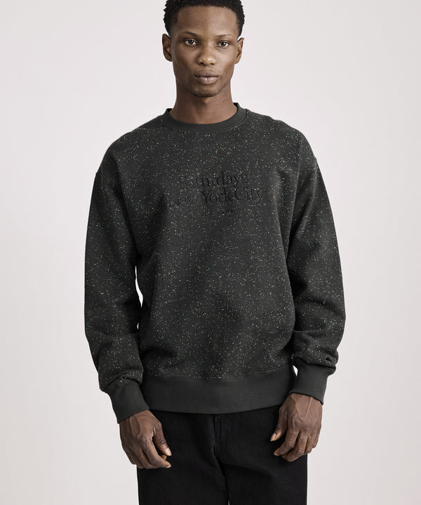 Saturdays New York City Bowery Speckle Sweatshirt Charcoal