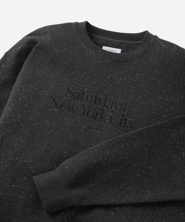 Saturdays New York City Bowery Speckle Sweatshirt Charcoal