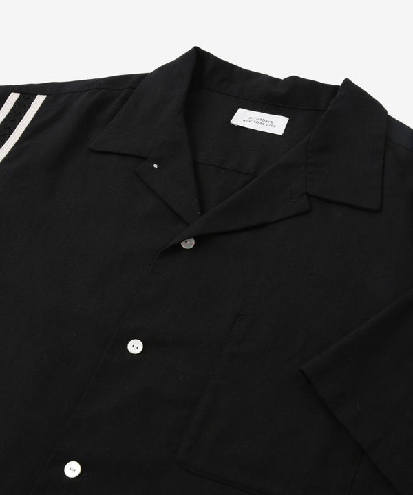 Saturdays New York City Bowling Short Sleeve Shirt Black