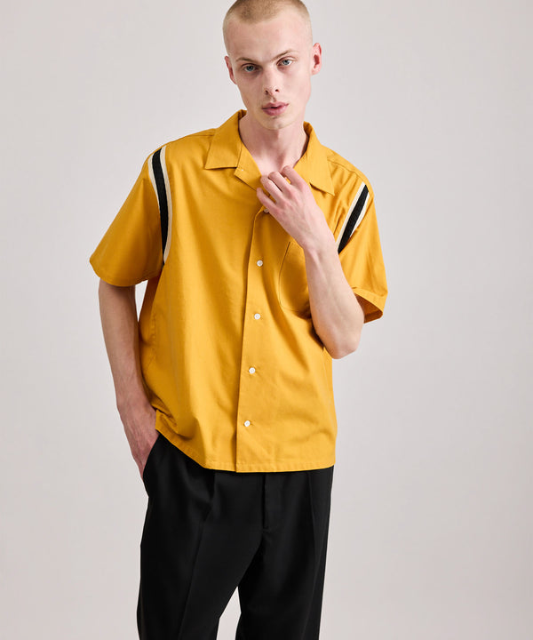 Saturdays New York City Bowling Short Sleeve Shirt Yellow