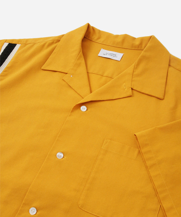 Saturdays New York City Bowling Short Sleeve Shirt Yellow