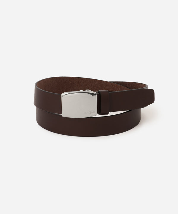 saturdays new york city Buckle Leather Belt Dark Brown