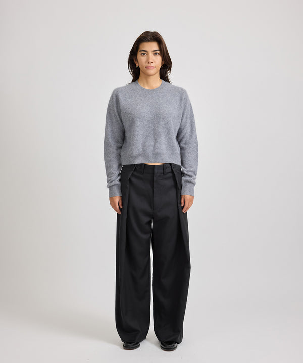 Saturdays New York City Christine Textured Knit Light Gray