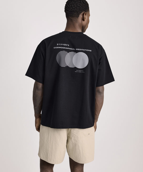 Saturdays New York City Cosmographical Relaxed Short Sleeve Tee Black