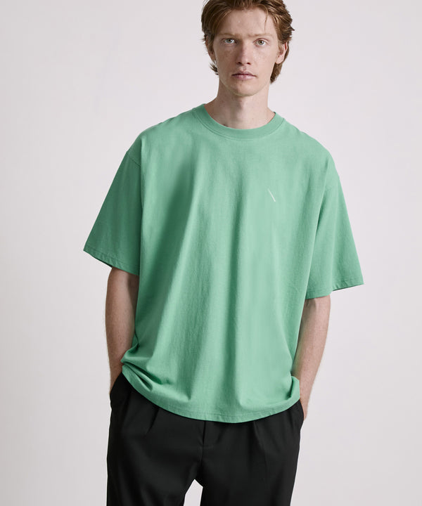 Saturdays New York City Cursive Saturdays Surf Relaxed Short Sleeve Tee Light Green