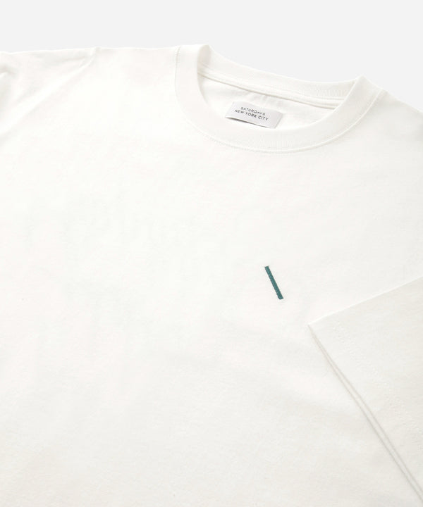 Saturdays New York City Cursive Saturdays Surf Relaxed Short Sleeve Tee White