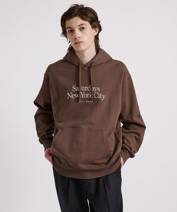 Saturdays New York City Ditch Miller Standard Hoodie Dark Brown