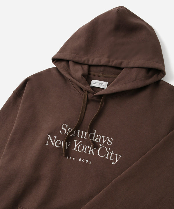 Saturdays New York City Ditch Miller Standard Hoodie Dark Brown