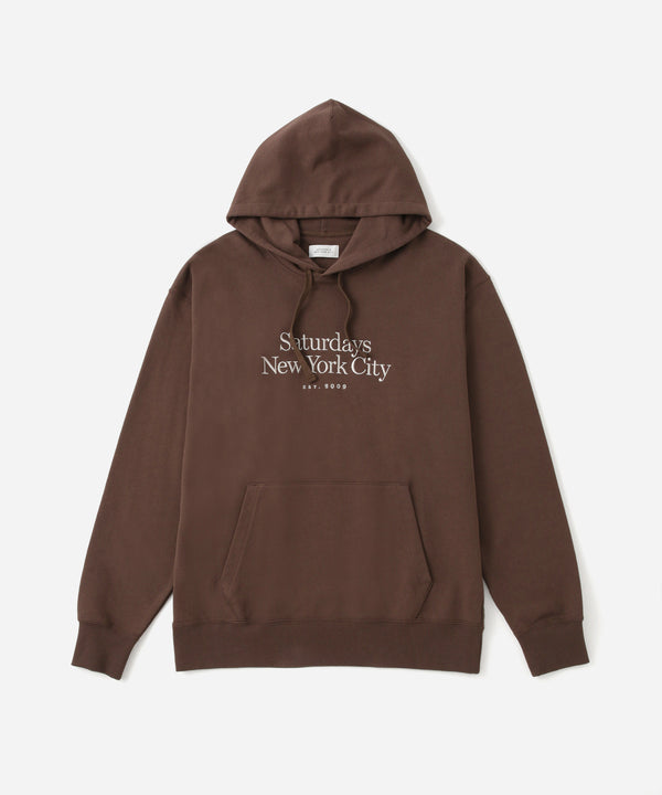 saturdays new york city Ditch Miller Standard Hoodie Dark Brown