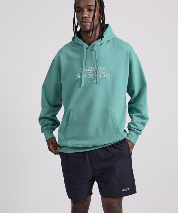 Saturdays New York City Ditch Miller Standard Hoodie Turqoise