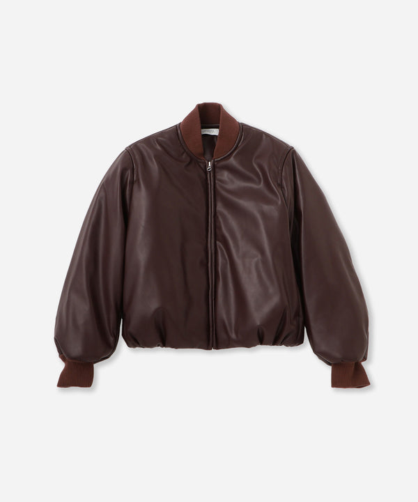 saturdays new york city Dorothy Cropped Bomber Jacket Wine