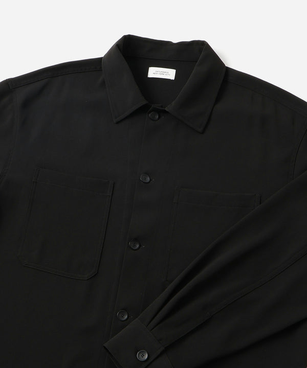 Saturdays New York City Driessen Crepe Overshirt Black