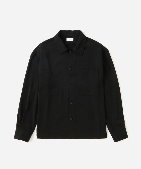 saturdays new york city Driessen Crepe Overshirt Black