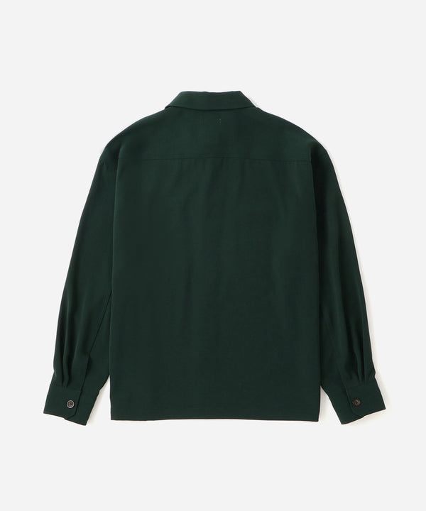 Saturdays New York City Driessen Crepe Overshirt Green