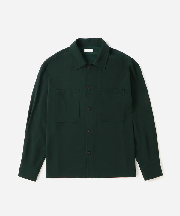 saturdays new york city Driessen Crepe Overshirt Green