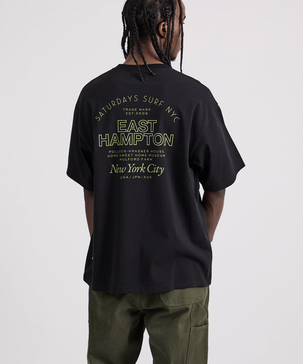 Saturdays New York City East Hampton Relaxed Short Sleeve Tee Black