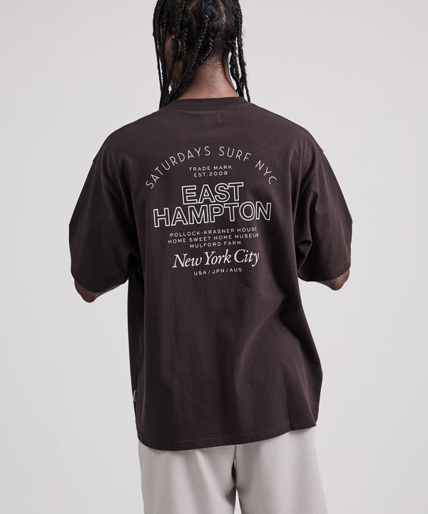 Saturdays New York City East Hampton Relaxed Short Sleeve Tee Dark Brown
