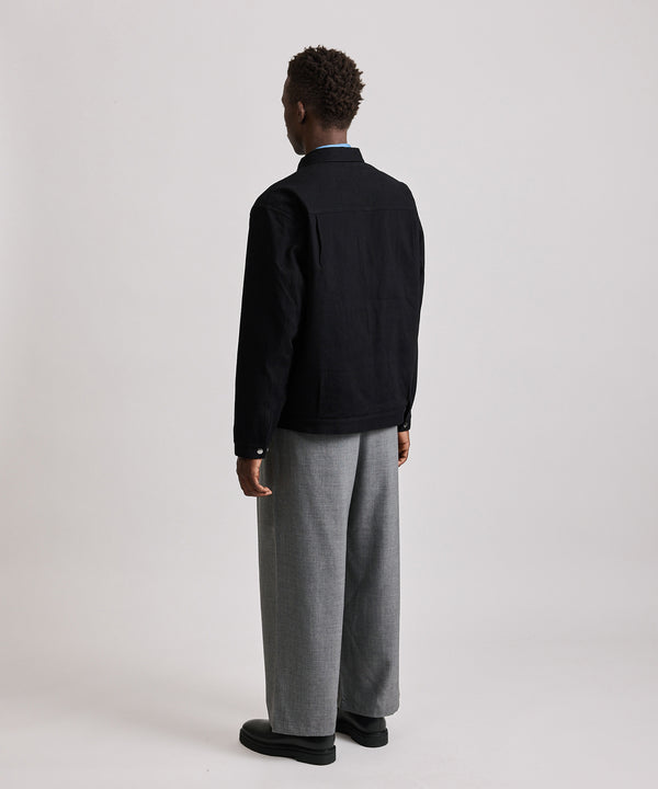 Saturdays New York City Emil Padded Moleskin Jacket Vintage Black