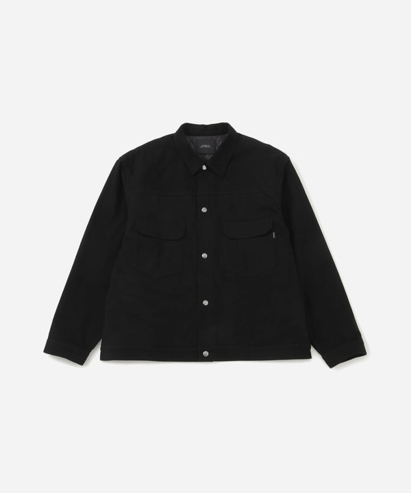 saturdays new york city Emil Padded Moleskin Jacket Vintage Black