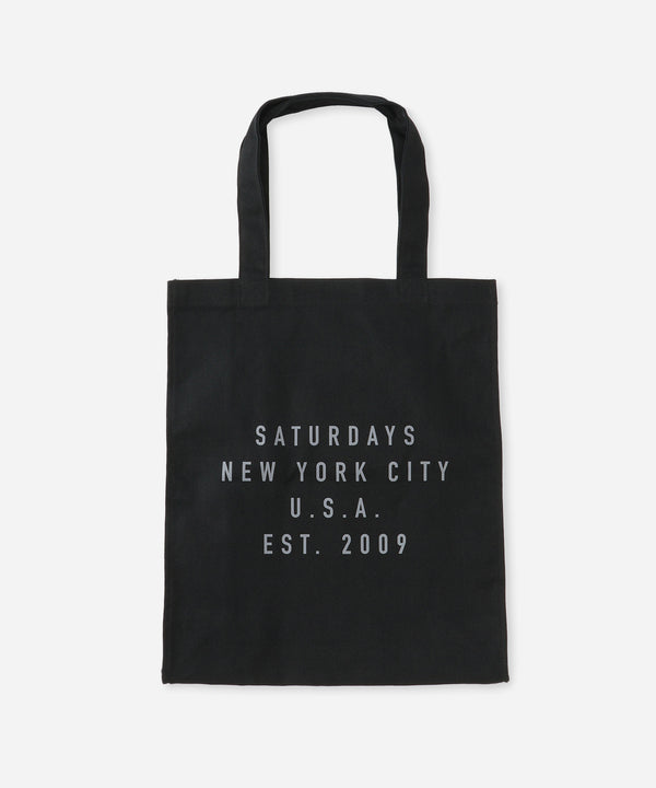 saturdays new york city Established USA Tote Bag Black