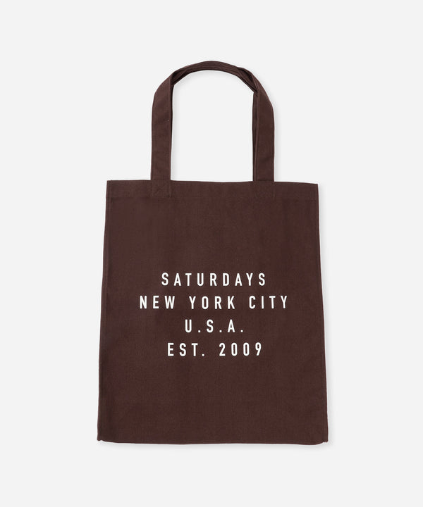 saturdays new york city Established USA Tote Bag Dark Brown