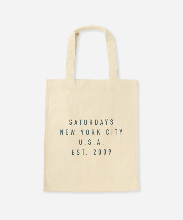 saturdays new york city Established USA Tote Bag Ivory