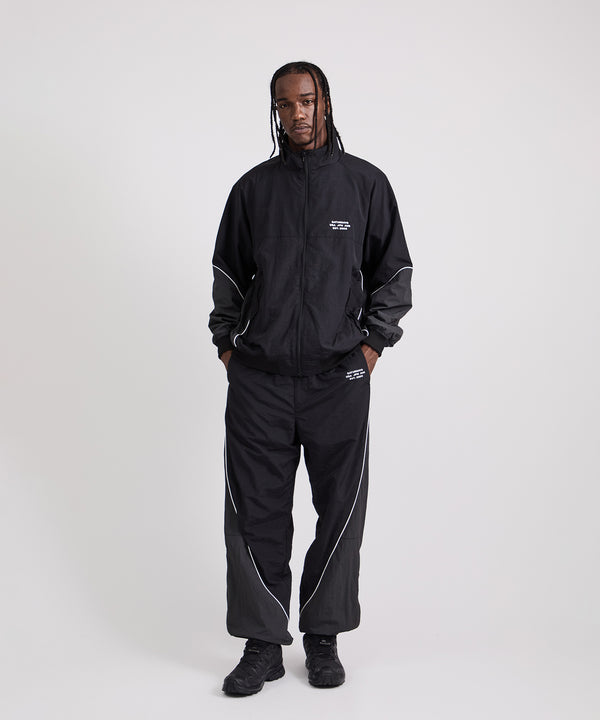 Saturdays New York City Everett Panelled Track Jacket Black