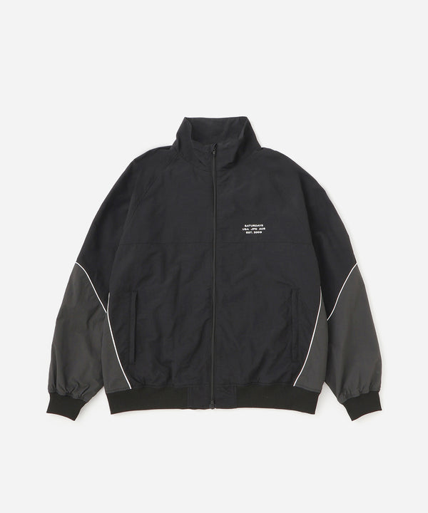 saturdays new york city Everett Panelled Track Jacket Black