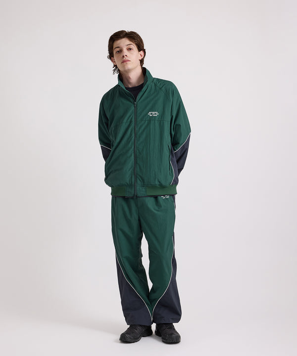Saturdays New York City Everett Panelled Track Jacket Green