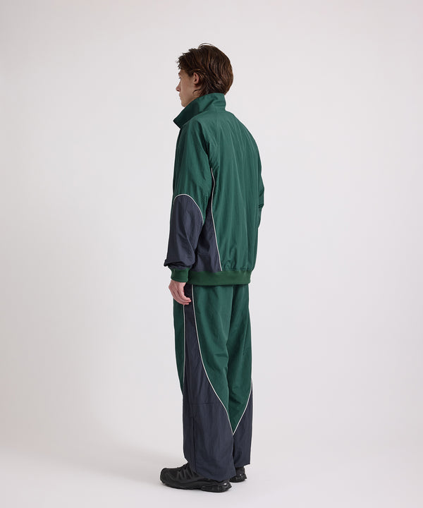 Saturdays New York City Everett Panelled Track Jacket Green