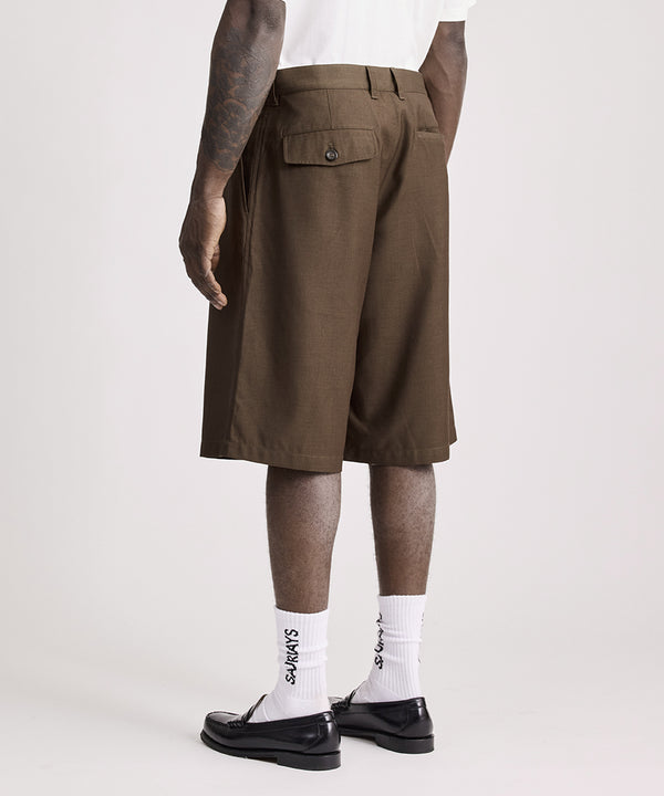 Saturdays New York City Feliz Two Tuck Walk Short Brown