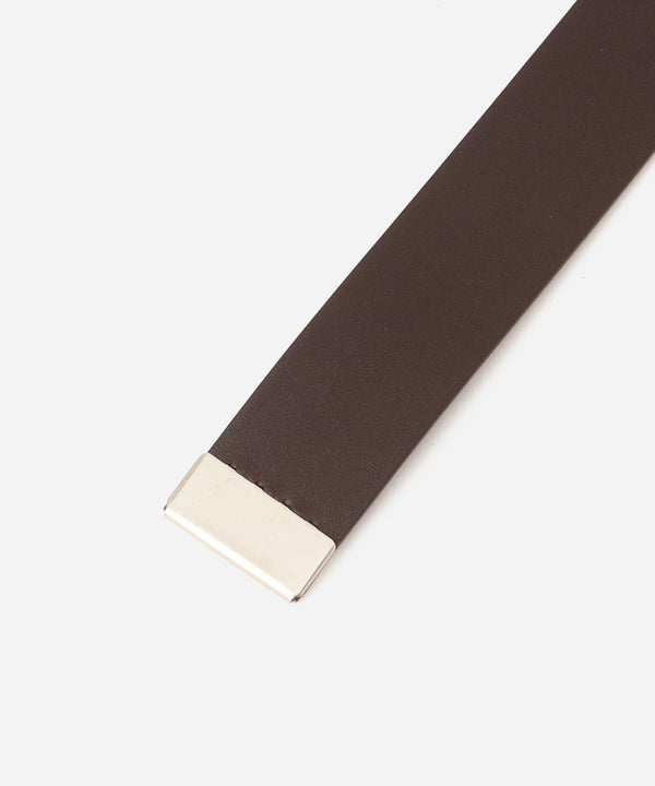 Saturdays New York City G.I Leather Belt Dark Brown