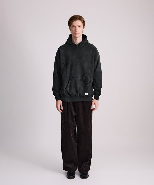 Saturdays New York City George Corduroy Wide Two Tuck Pant Dark Brown