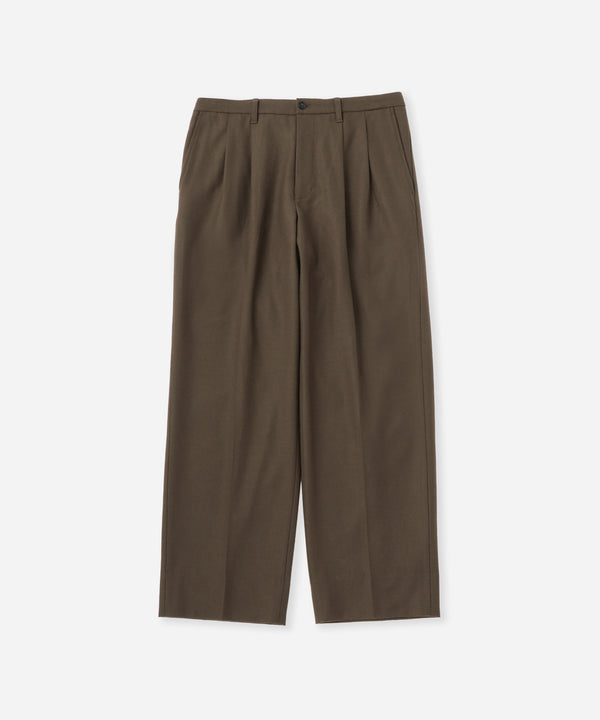 saturdays new york city George Flannel Two Tuck Pant Olive Green