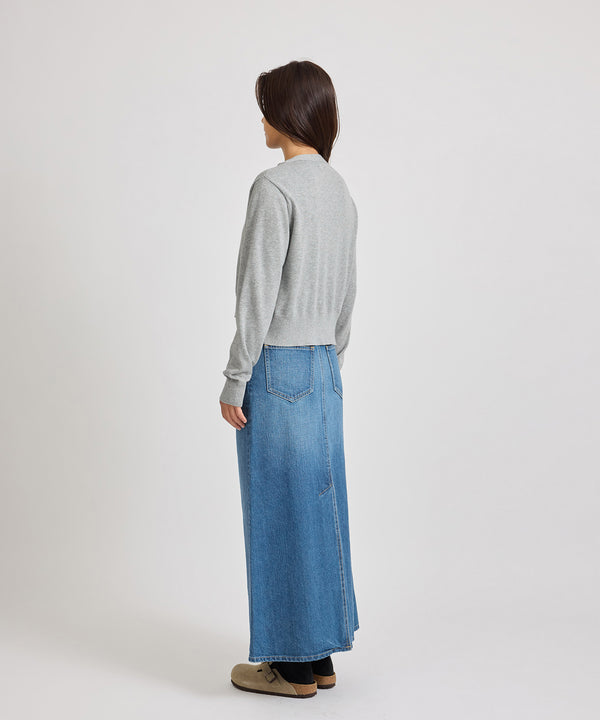 Saturdays New York City Halle Double Layer Cardigan Gray