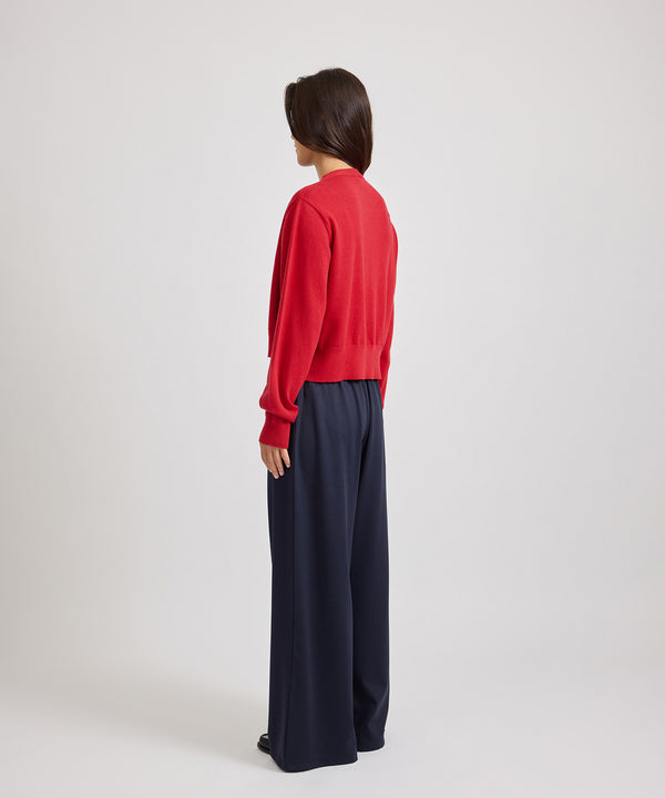 Saturdays New York City Halle Double Layer Cardigan Red