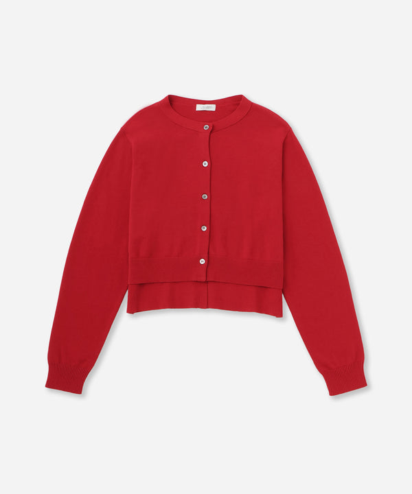 saturdays new york city Halle Double Layer Cardigan Red