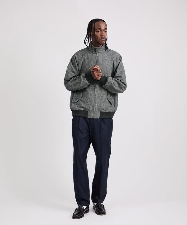 Saturdays New York City Harrington Tweed Jacket Gray