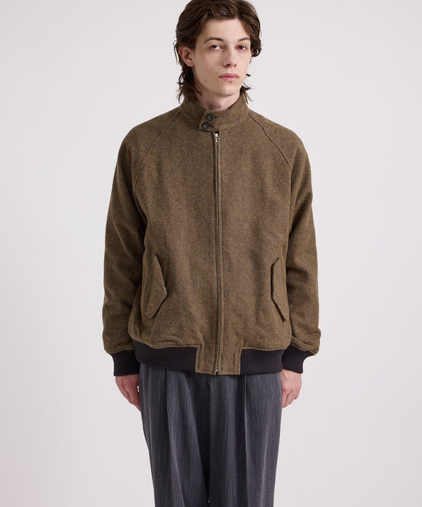 Saturdays New York City Harrington Tweed Jacket Mustard