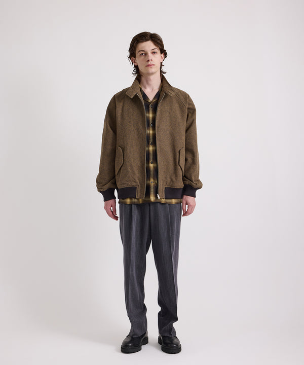 Saturdays New York City Harrington Tweed Jacket Mustard