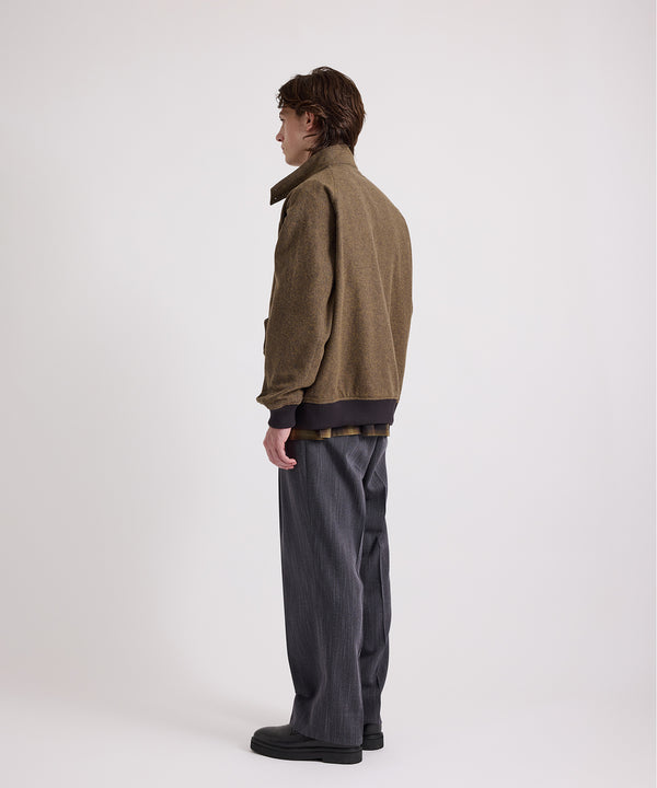 Saturdays New York City Harrington Tweed Jacket Mustard