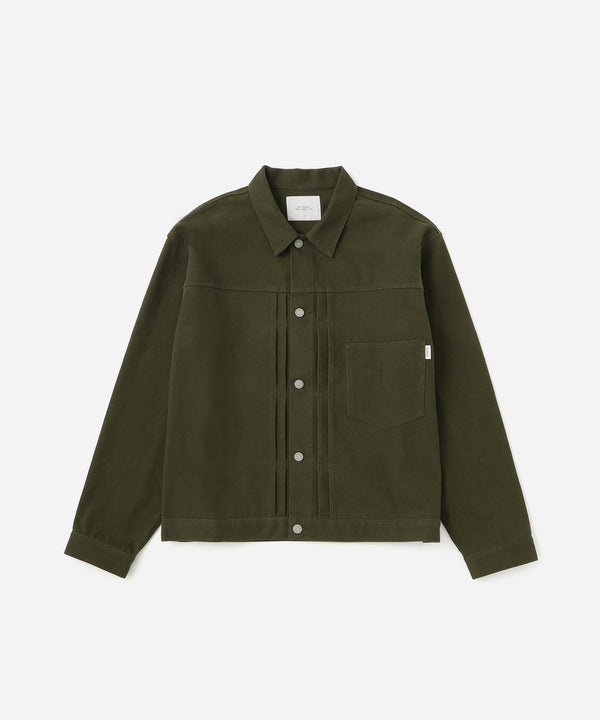 saturdays new york city Harrison Chain Stitch Souvenir Jacket Olive Green