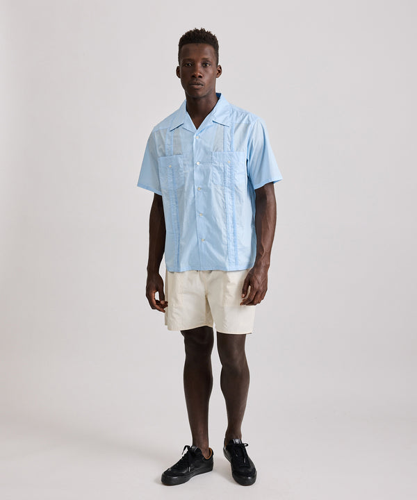 Saturdays New York City Hester Cuba Short Sleeve Shirt Sax Blue